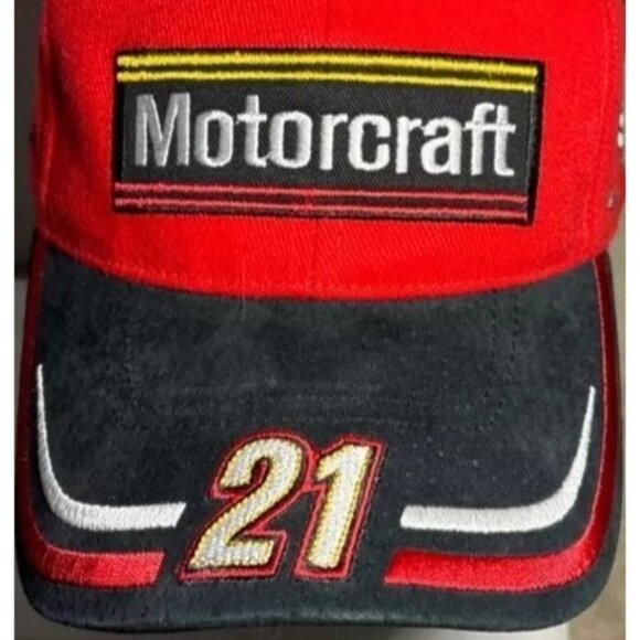 Ricky Rudd Motorcraft Roush Racing Adjustable Cap Hat #21 & U.S. Air Force Logo - Picture 2 of 8